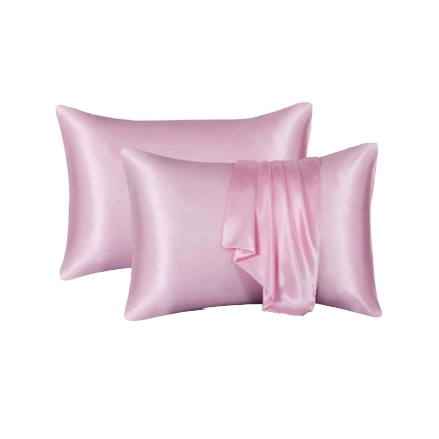Satin Silk Pillowcase - Pink
