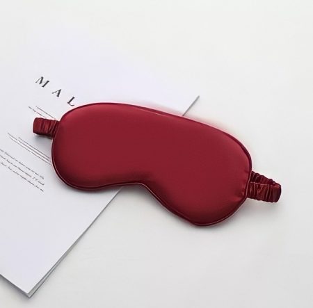 SilkwaysLdn Satin Eye Mask - Deep Red
