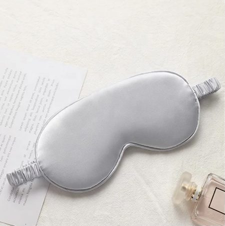 SilkwaysLdn Satin Silk Eye Mask - Grey