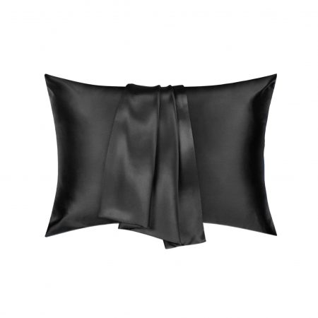 2 Satin Pillowcases - Black