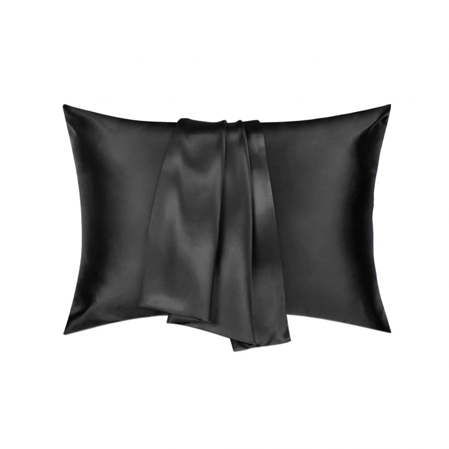 2 Satin Pillowcases - Black