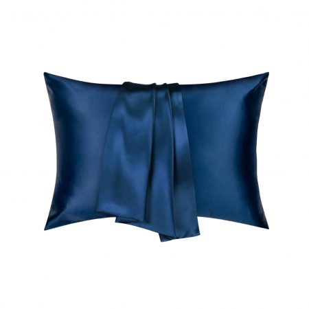2 Satin Pillowcases - Navy