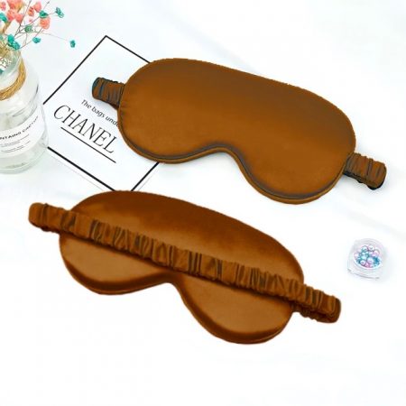 SilkwaysLdn Satin Eye Mask - Brown