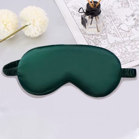 SilkwaysLdn Satin Eye Mask - Emerald Green