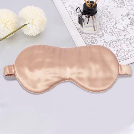 SilkwaysLdn Satin Eye Mask - Pink Champagne